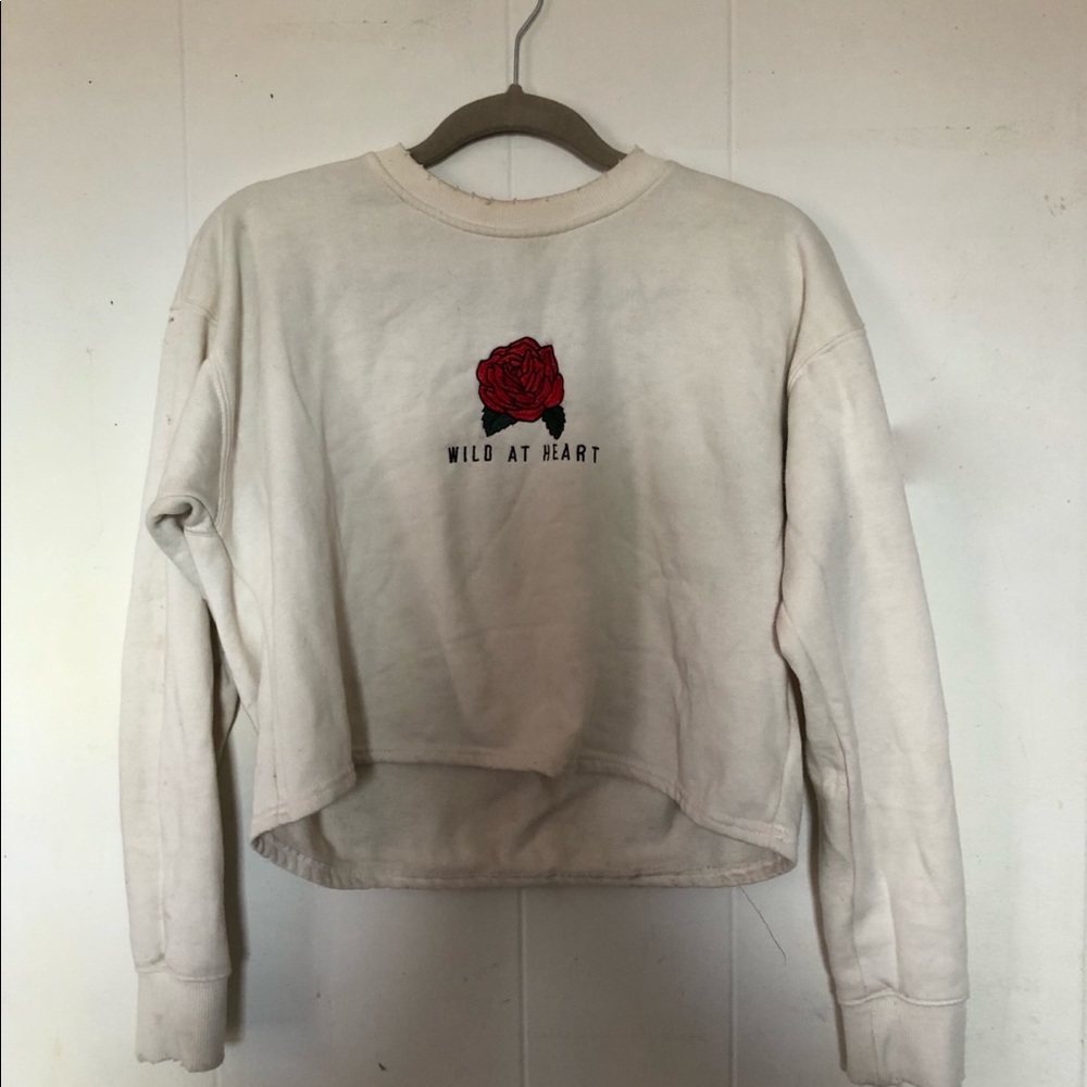 Rose crop top